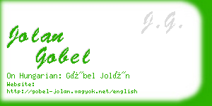 jolan gobel business card